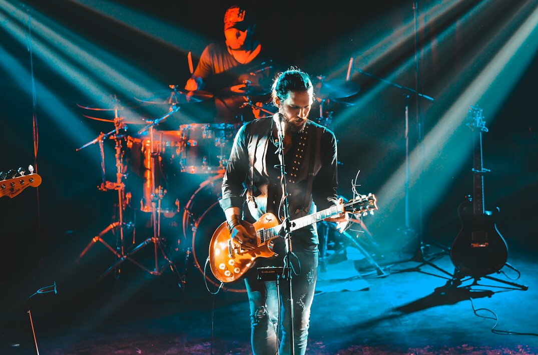 musician performing live
